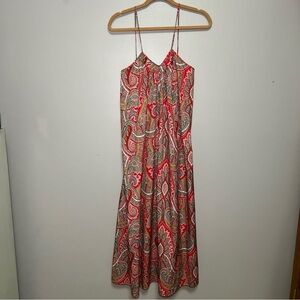 Mary McFadden Vintage Slip Dress Sz Petite Paisley Lightweight Flowy Relaxed Fit